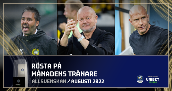 De kan bli Månadens Tränare i augusti