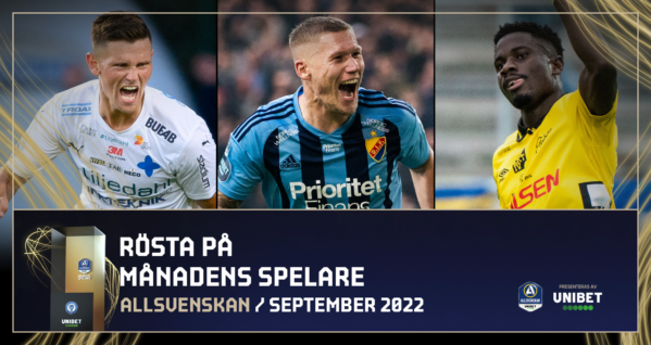 De kan bli Månadens Spelare i september