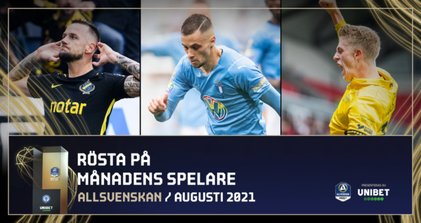 Nominerade till månadens spelare och tränare