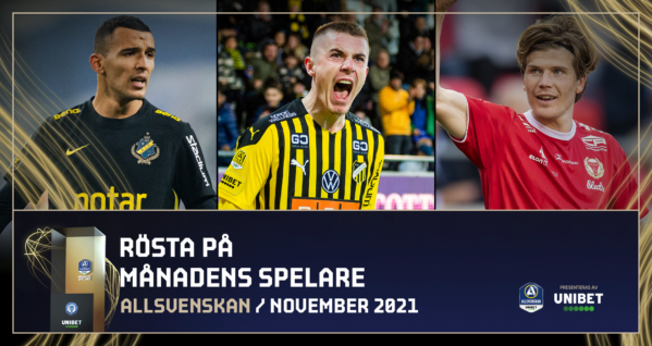De kan bli Månadens Spelare och Tränare i november