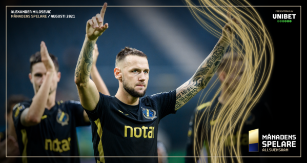 Alexander Milosevic är Månadens Spelare i augusti