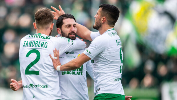 Målkalas av Hammarby i Sundsvall