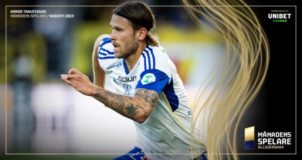 Arnor Traustason tar hem Månadens Spelare