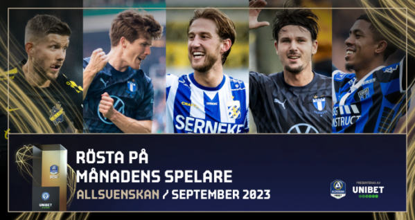 De kan bli månadens spelare i september