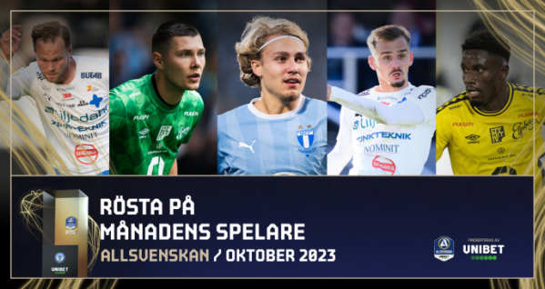 De kan bli Månadens Spelare i oktober
